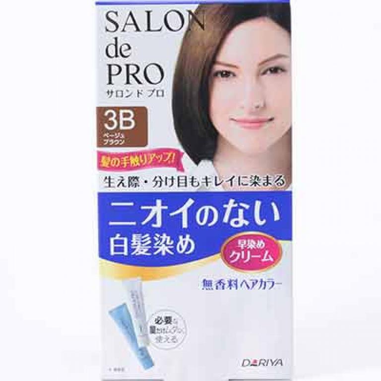 Salon de Pro 白髮專用 泡沫染髮 3B 米棕色 / Salon de Pro Fragrance-free hair color Early dyeing cream No.3B