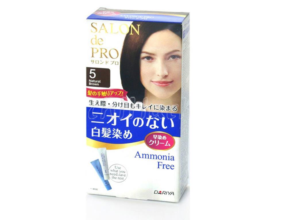 Salon de Pro 白髮專用 泡沫染髮 5號 自然棕色 / Salon de Pro Fragrance-free hair color Early dyeing cream No.5